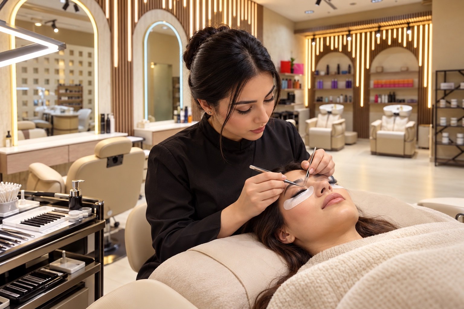 Individual lash extension service at Helora